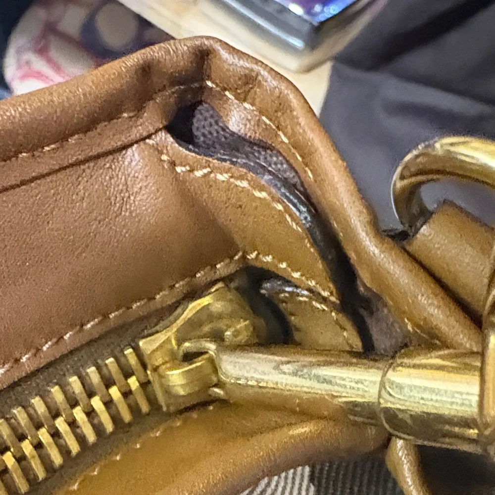 Burberry Tan and Brown Checkered studded Shoulder Bag - Picture 9 of 10